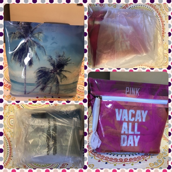 PINK Victoria's Secret Handbags - BNWT Pink Victoria’s Secret Vacay All Day Pouch